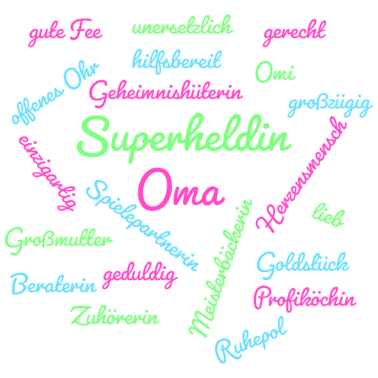 Motiv Superheldin Oma