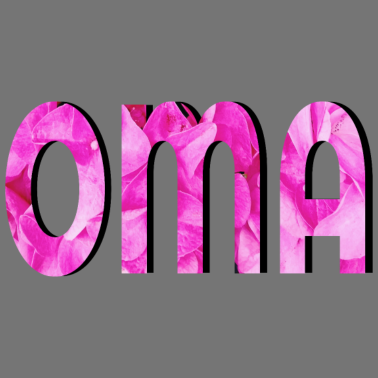 Motiv OMA BLÜTENBLAETTER DESIGN ROSA GROSSMUTTER BLUME