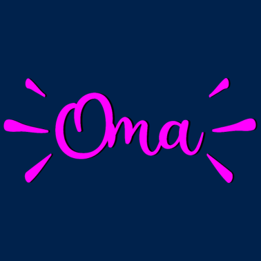 Motiv OMA PINK SCHRIFTZUG RENTNERIN PENSION