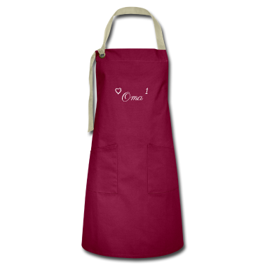 Geburtstagsgeschenk Oma Schürze - Oma hoch 1 - Oma mit Herz