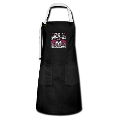 Geburtstagsgeschenk Oma Schürze - Wellensittichmama und Oma