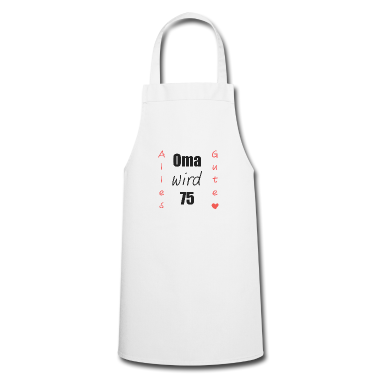 Geburtstagsgeschenk Oma Schürze - OMA WIRD 75