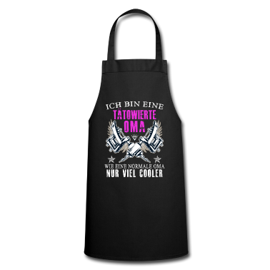 Geburtstagsgeschenk Oma Schürze - Tätowierte Oma - Wie eine normale Oma nur cooler
