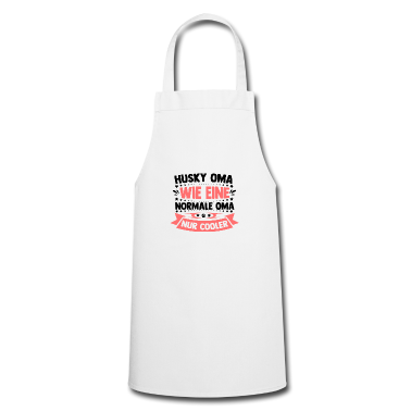 Geburtstagsgeschenk Oma Schürze - Husky Oma wie eine normale Oma nur Cooler