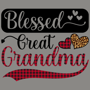 Motiv Gesegnete große Oma, lustige süße Oma Geschenk