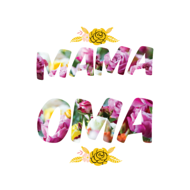 Motiv Ich habe zwei Titel Mama und Oma