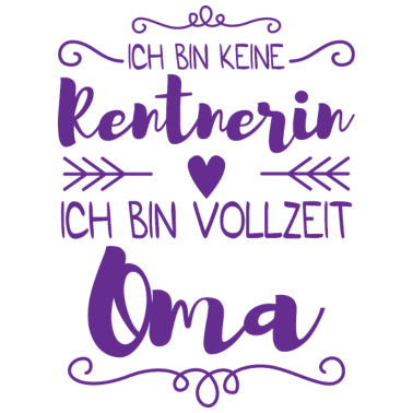 Motiv Rentnerin Oma Geschenk Familie