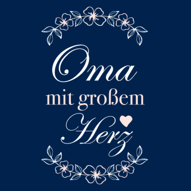Motiv Geschenk Oma mit großem Herz