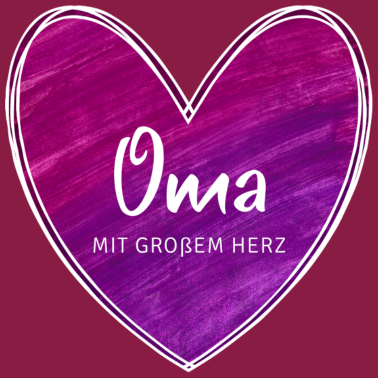 Motiv Oma mit großem Herz