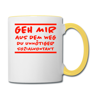 Geburtstagsgeschenk Oma Tasse - Unnötiger Sozialkontakt Lustiger Spruch Geschenk