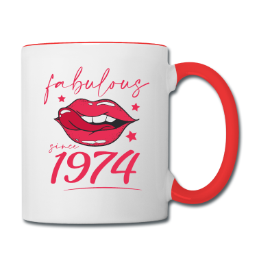 Geburtstagsgeschenk Oma Tasse - Fabulous since 1974