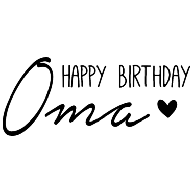 Motiv Happy Birthday Oma