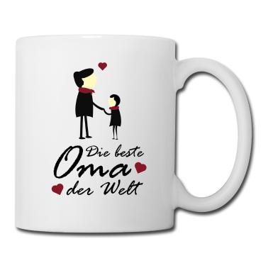 Geburtstagsgeschenk Oma Tasse - Beste Oma der Welt - Muttertag Geburtstagsgeschenk