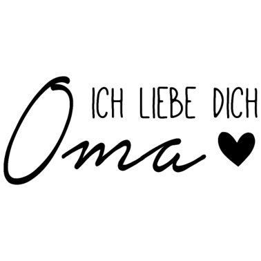 Motiv Ich liebe dich, Oma