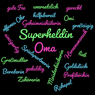 Motiv Superheldin Oma