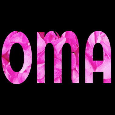 Motiv OMA BLÜTENBLAETTER DESIGN ROSA GROSSMUTTER BLUME