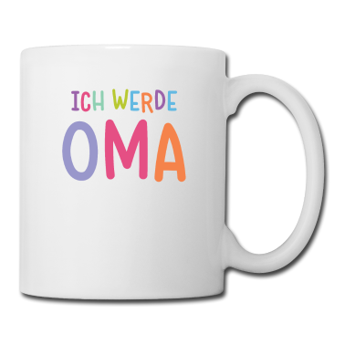 Geburtstagsgeschenk Oma Tasse - Ich werde Oma