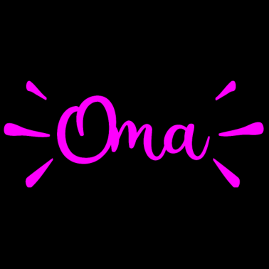 Motiv OMA PINK SCHRIFTZUG RENTNERIN PENSION