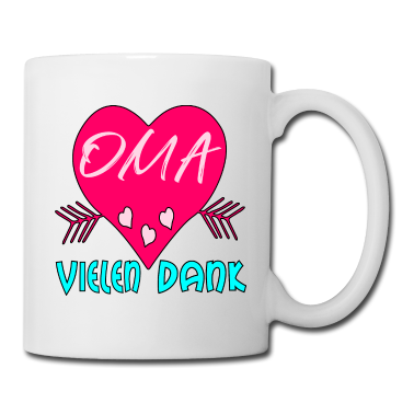 Geburtstagsgeschenk Oma Tasse - Vielen Dank OMA DANKESCHÖN