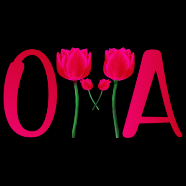 Motiv OMA TULPEN MUTTERTAG BLUMEN PFLANZEN OMI DANKE