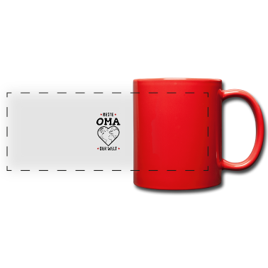 Geburtstagsgeschenk Oma Tasse - Beste Oma der Welt Herz Weltkarte Oma Großmutter