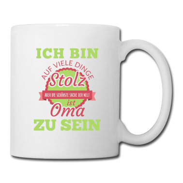 Geburtstagsgeschenk Oma Tasse - Oma shirt • Ich bin stolz • Oma Geschenk