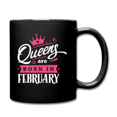 Geburtstagsgeschenk Oma Tasse - Queens born in February Geburtstag Februar