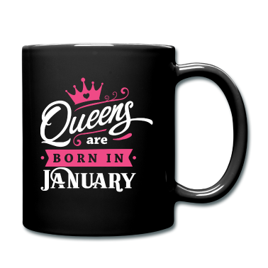Geburtstagsgeschenk Oma Tasse - Queens born in January Geburtstag Januar Steinbock