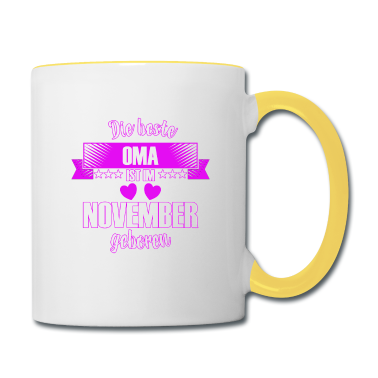 Geburtstagsgeschenk Oma Tasse - Die beste Oma ist geboren im November