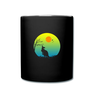 Geburtstagsgeschenk Oma Tasse - Känguru Sonnenuntergang Geburtstagsgeschenk