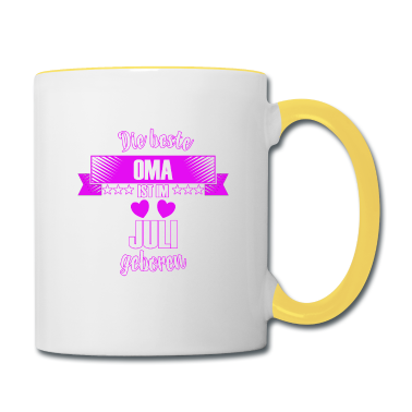 Geburtstagsgeschenk Oma Tasse - Die beste Oma ist geboren im Juli