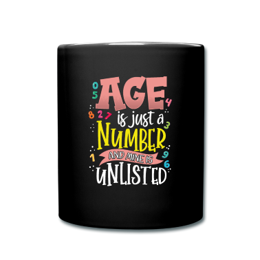 Geburtstagsgeschenk Oma Tasse - Geburtstagsgeschenk Alter ist nur eine Zahl und meine ist