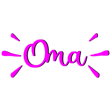 Motiv OMA PINK SCHRIFTZUG RENTNERIN PENSION