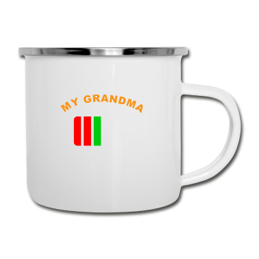 Geburtstagsgeschenk Oma Emaille Tasse - Oma