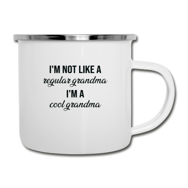 Geburtstagsgeschenk Oma Emaille Tasse - Oma, Oma Geschenk, Großmutter Geschenke, Geschenk fo