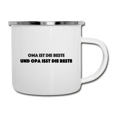 Geburtstagsgeschenk Oma Emaille Tasse - Beste Oma