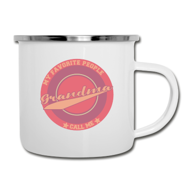 Geburtstagsgeschenk Oma Emaille Tasse - OMA Grandma