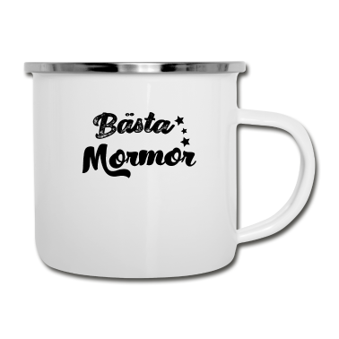 Geburtstagsgeschenk Oma Emaille Tasse - Beste Oma der Welt schwedisch Oma Schweden Heldin