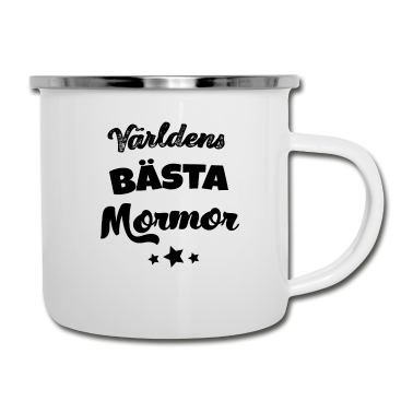 Geburtstagsgeschenk Oma Emaille Tasse - Beste Oma der Welt schwedisch Oma Schweden Heldin