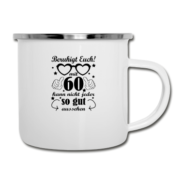 Geburtstagsgeschenk Oma Emaille Tasse - So gut Oma Familie Geschenk