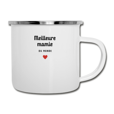 Geburtstagsgeschenk Oma Emaille Tasse - Beste Oma der Welt