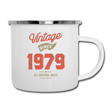 Geburtstagsgeschenk Oma Emaille Tasse - Made In 1979 Geburtstagsgeschenk