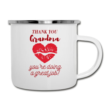 Geburtstagsgeschenk Oma Emaille Tasse - Oma Geburtstag Geschenk