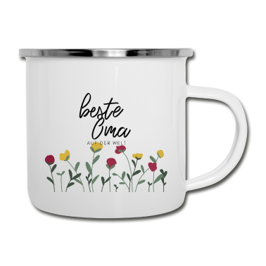 Geburtstagsgeschenk Oma Emaille Tasse - Beste Oma