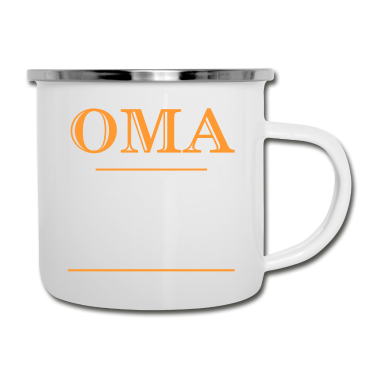 Geburtstagsgeschenk Oma Emaille Tasse - Oma - Legende
