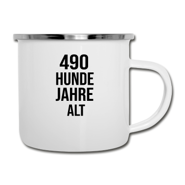 Geburtstagsgeschenk Oma Emaille Tasse - 70 Jahre alt Großeltern Geburtstagsgeschenk