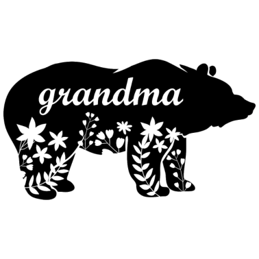 Motiv Bär Oma Großmutter Spruch Geschenk