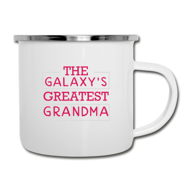 Geburtstagsgeschenk Oma Emaille Tasse - Die beste Oma der Galaxy
