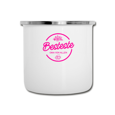 Geburtstagsgeschenk Oma Emaille Tasse - Die beste Oma von allen Muttertag Geburtstag