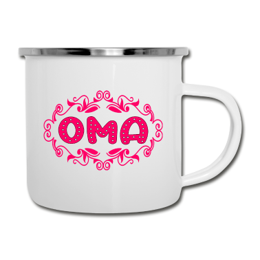 Geburtstagsgeschenk Oma Emaille Tasse - GESCHENKE FÜR OMA GROßMAMA WERDEN